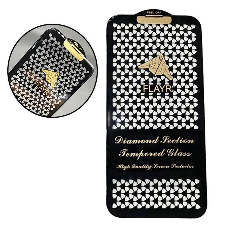Diamond Section Tempered Glass (IPHONE)