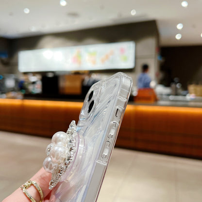 Silver Wrinkles Transparent iPhone Case