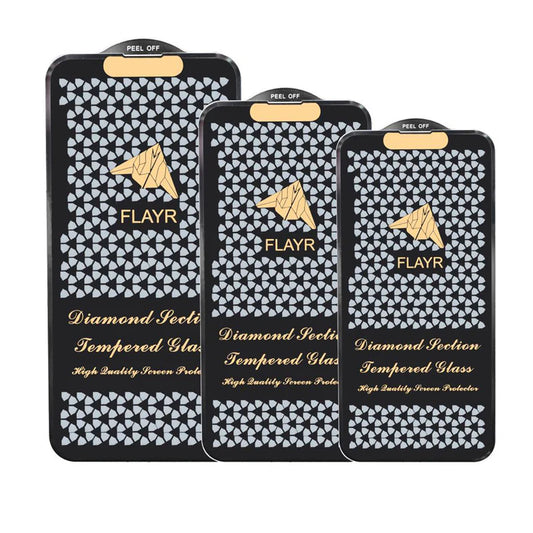 Diamond Section Tempered Glass (IPHONE)